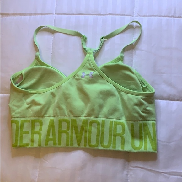 Neon green underarmour sports bra - Picture 2 of 2